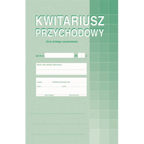 Kwitariusz przychodowy A4 ( 50 szt)