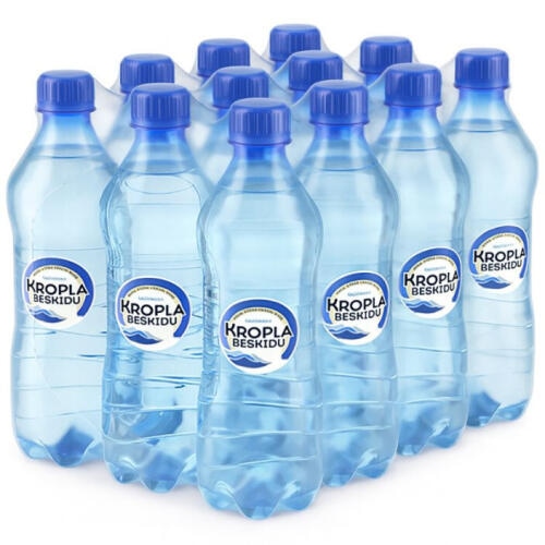 Woda mineralna Kropla Beskidu gazowana 0,5 l 12szt [ kaucja ]