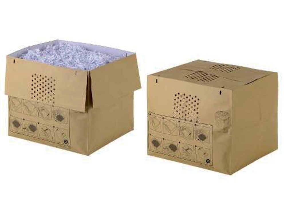 Torby Rexel na ścinki podlegające recyklingowi, pojemność kosza 80 litrów 50 szt./opak.