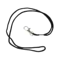 Smycze z karabińczykiem - O.LANYARD 2 - czarny - 50 sztuk