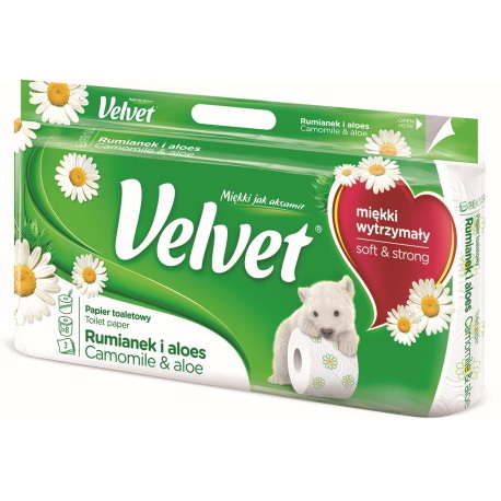 Ręcznik w roli celulozowy VELVET, Professional, 2-warstwowy, 50 listków, 2 szt., biały