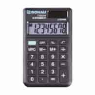 Kalkulator kieszonkowy DONAU TECH, 8-cyfr. wyświetlacz, wym. 97x60x10 mm, czarny