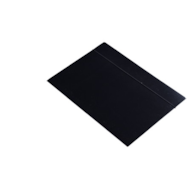 Teczka lakierowana A4 z gumką prostą czarna 350g KBK