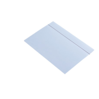 Teczka lakierowana A4 z gumką prostą,biała 350g KBK