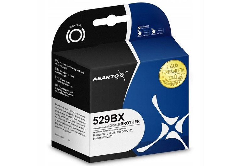 Tusz Asarto do Brother 529BX | LC529XLBK | 2400 str. | black