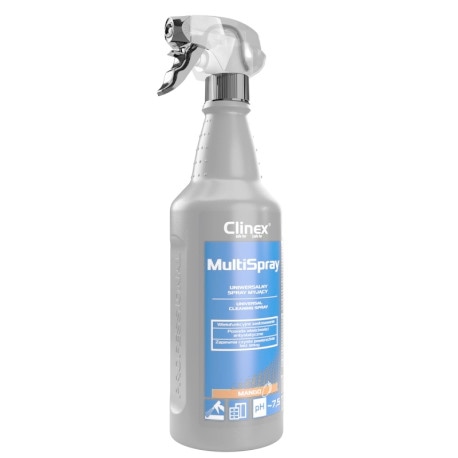 Uniwersalny spray CLINEX Multi Spray, myjący, Mango, 1l