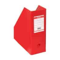 POJEMNIK NA CZASOPISMA PCV SZER. GRZBIETU 11CM CZERWONY
