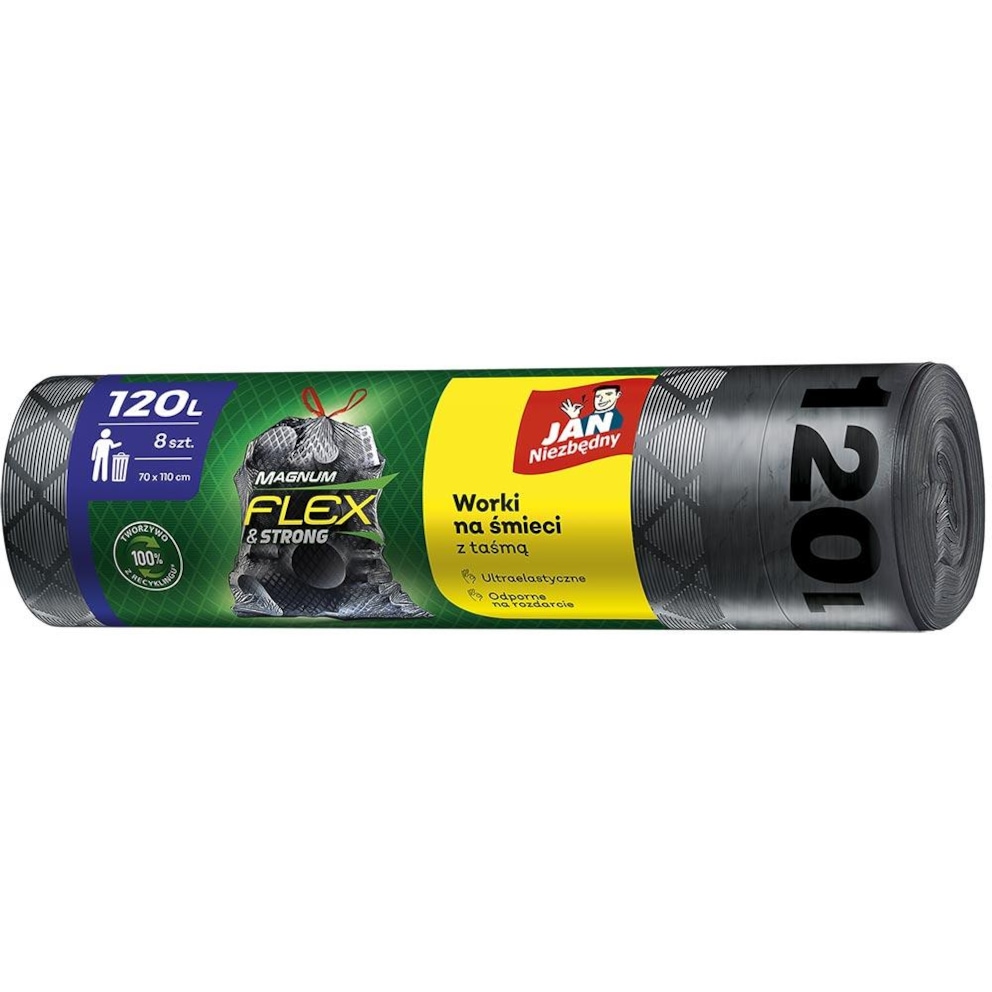 Jan Niezbędny Worki LD Magnum Flex&St taś 120l 8szt