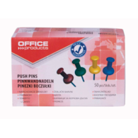 PINEZKI BECZUŁKI OFFICE PRODUCTS, 50SZT., MIX KOLORÓW