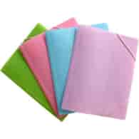 FOCUS TECZKA NA GUMKĘ A4 TRANSPARENTNA KOLOR EX4302 NIEBIESKA Panta Plast