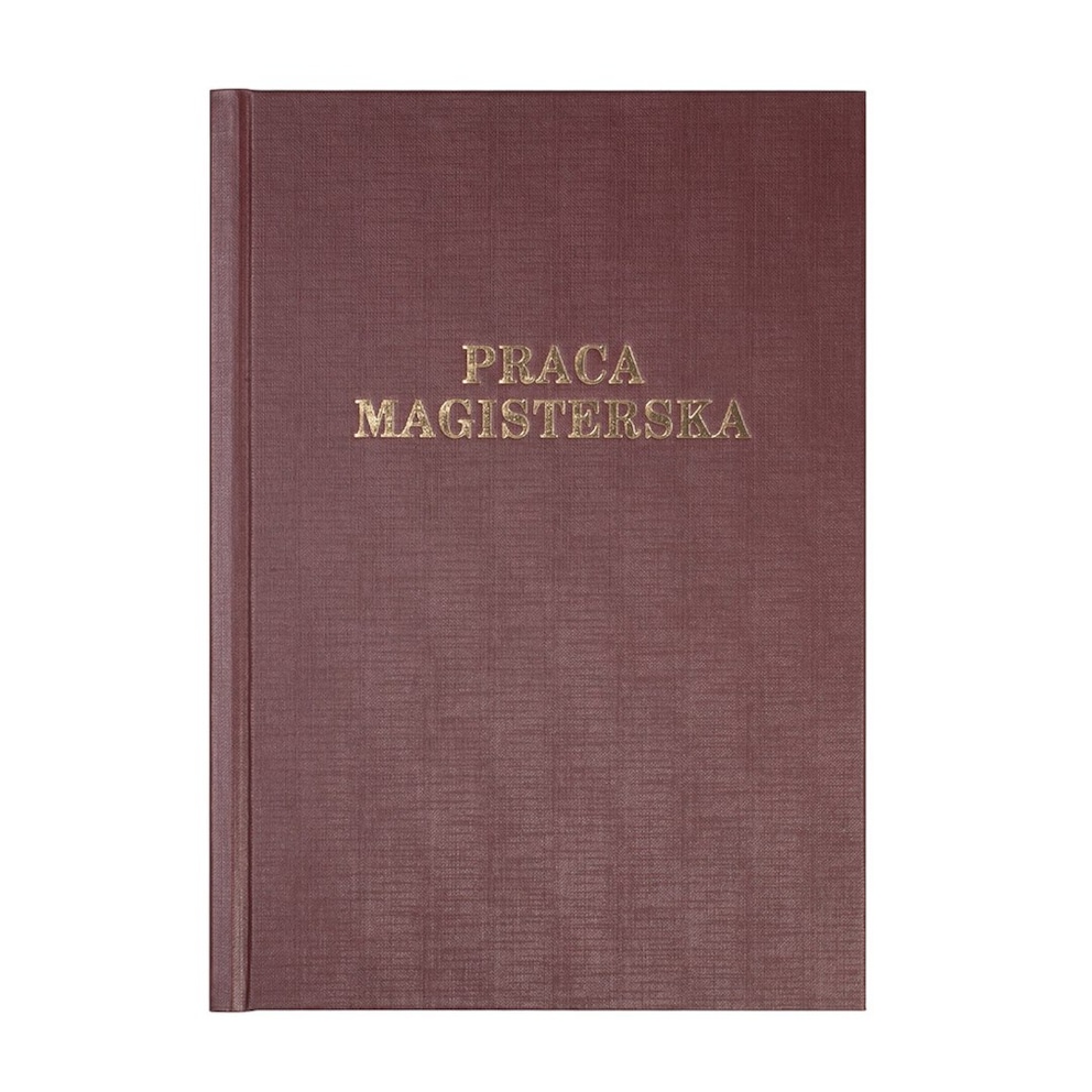 Okładka kanał  AA Praca Magisterska twarda bordo OPUS