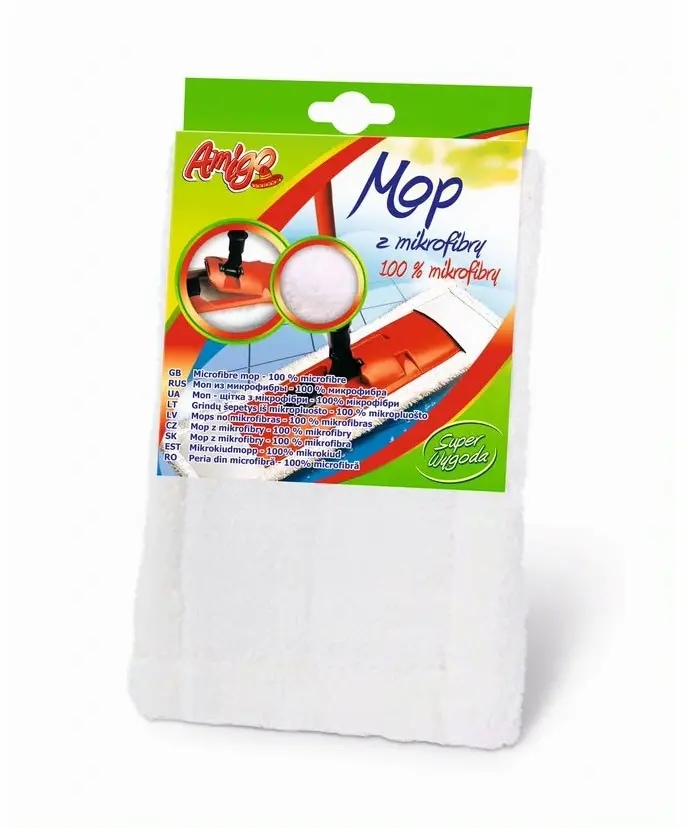 Mop płaski z mikrofibrą AMIGO