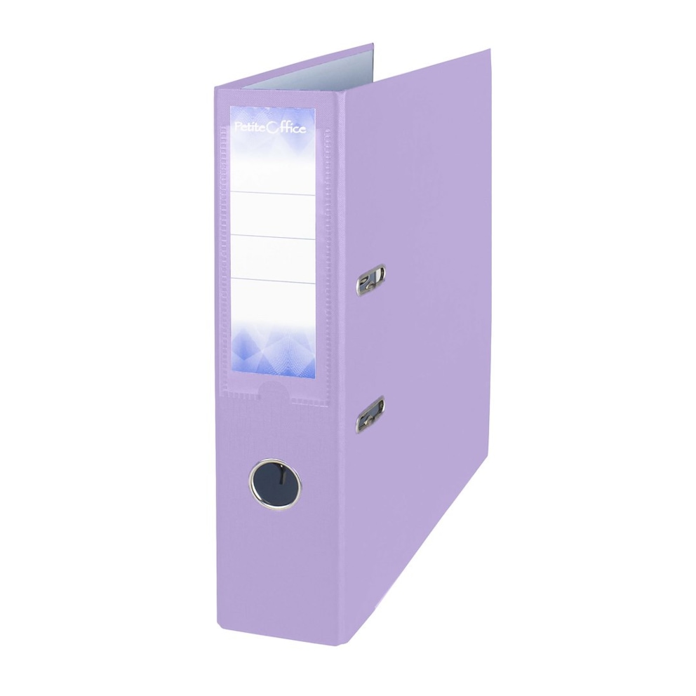Segregator A4 75mm Petite Office  pastelowy fioletowy z listwą