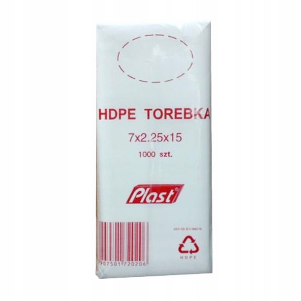Woreczki foliowe  7/2,25/15 op 1000