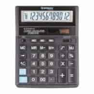 Kalkulator biurowy DONAU TECH, 12-cyfr. wyświetlacz, wym. 203x158x31 mm, czarny