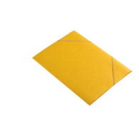 Teczka preszpanowa A4 z gumką na rogach, żółta KBK