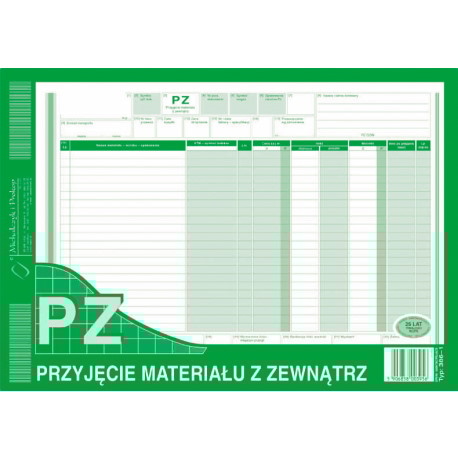 PZ Przyjęcie mater. z zewnątrz A4