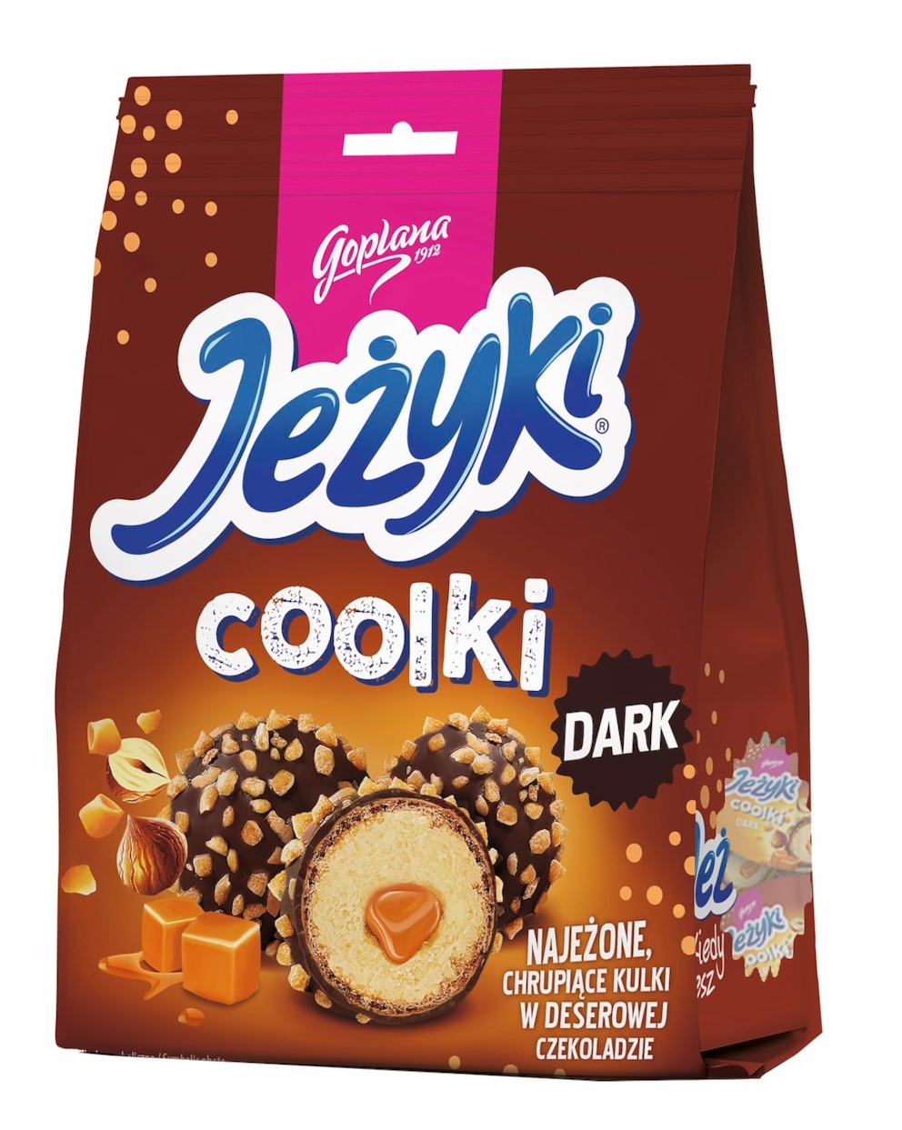 Pralinki JEŻYKI Coolki, dark, 140g
