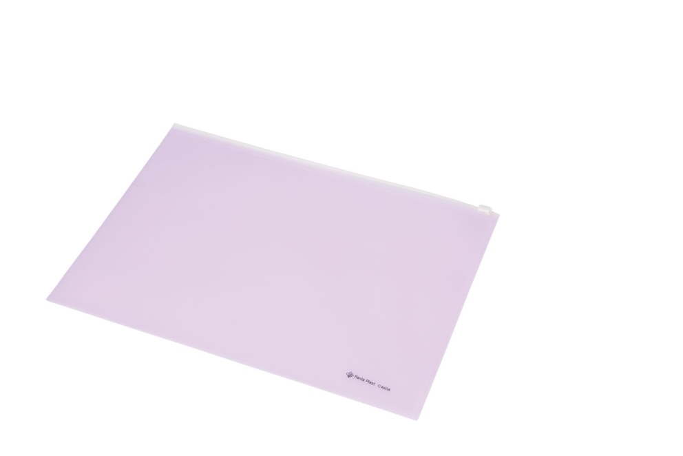 FOCUS KOPERTA Z SUWAKIEM A4 PŁASKA KOLOROWA C4604 FIOLETOWA Panta Plast