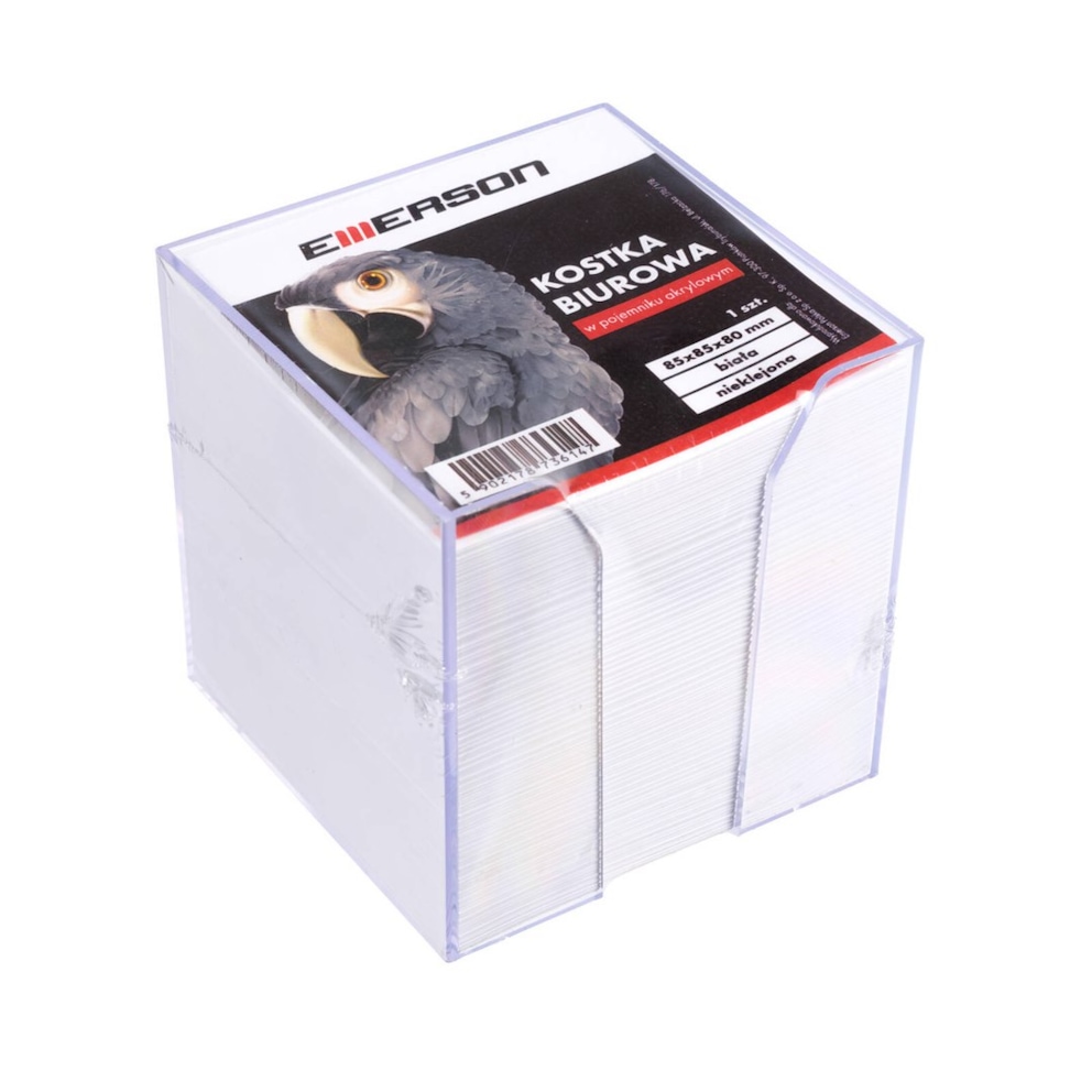 Bloczek biały nk w pojemniku 85x85x80 Emerson