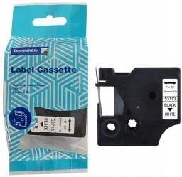 DYMO D1 etykiety, czarny nadruk na białym, 24 mm x 7 m, samoprzylepne etykiety do drukarek etykiet LabelManager, oryginalne