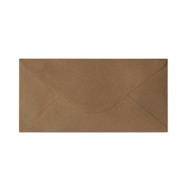 Koperta DL Kraft ciemnobeżowy K., 120g/m2, op/10szt. ARGO