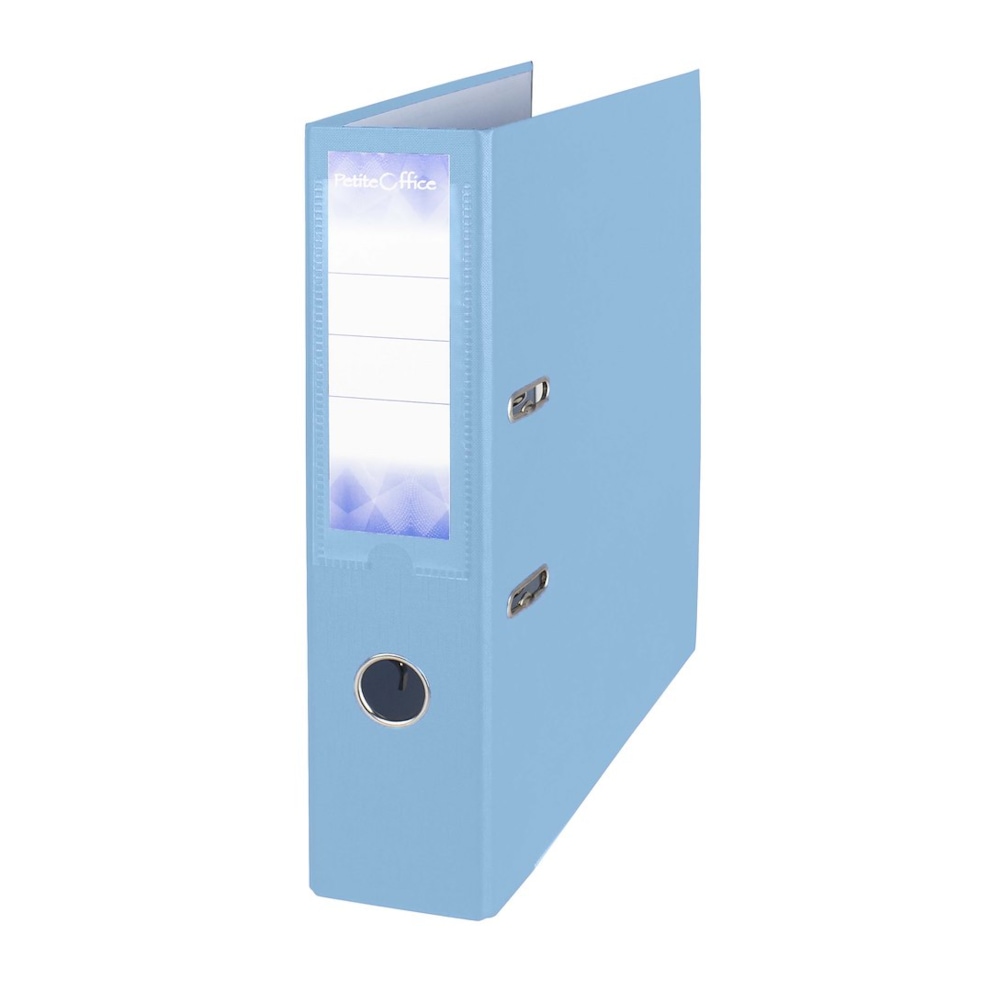 Segregator A4 75mm Petite Office  pastelowy niebieski listwą