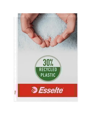 Koszulki groszkowe A3 Esselte, w 30% z przedużytkowego tworzywa z odzysku pionowa, 85 mic. 10 szt./folia