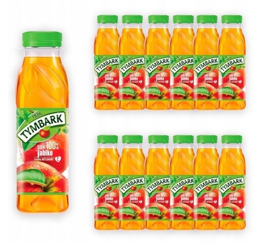 Sok jabłko Tymbark 300 ml PET  12szt [ kaucja ]