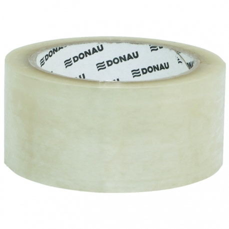 Taśma pakowa DONAU Hot-Melt , 48mm, 66m, 50mikr., transparentna