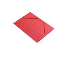 Teczka preszpanowa A4 z gumką na rogach, czerwona KBK