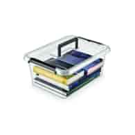 Pojemnik do przechowywania MOXOM Simple box, 12,5l, z rączką, transparentny