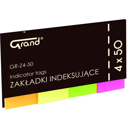 Zakładki indeksujace GRAND GR-Z4-50 flagi 50x20 mm