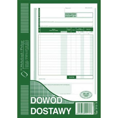 Dowód dostawy A5