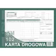 KD Karta Drogowa-sam.ciężarowy A4 (SM/102)