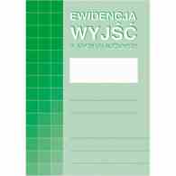 Ewidencja wyjść w godzinach służb.