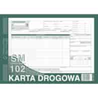 KD Karta Drogowa-sam.cięż.A4 (SM/102)-Numer.