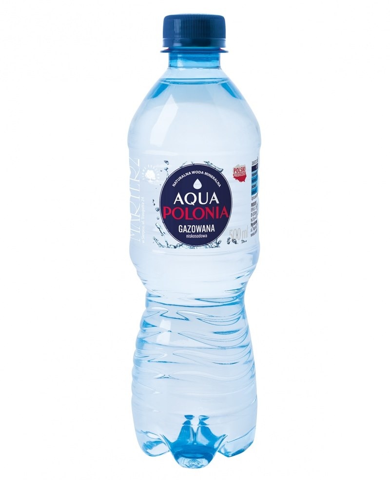 Woda mineralna Aqua Polonia, gazowana, 0,5l 12szt