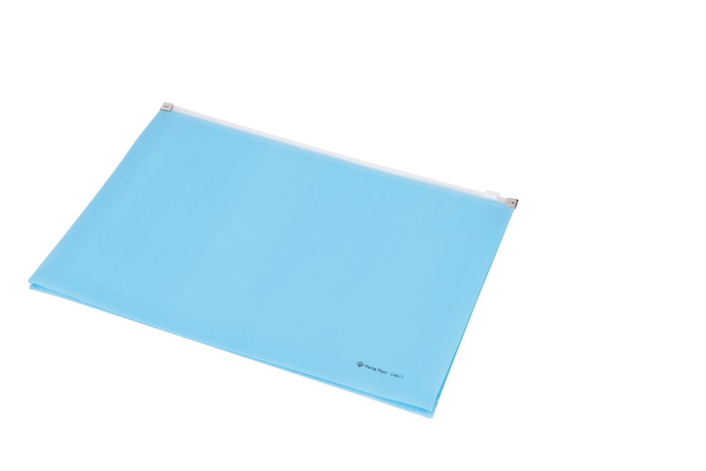 FOCUS KOPERTA Z SUWAKIEM A4 PRZESTRZENNA KOLOROWA C4611 NIEBIESKA Panta Plast