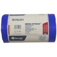 Worki na śmieci MERIDA OPTIMUM, 60 x 90 cm, pojemność 70 l, rolka 50 szt., NIEBIESKIE, HDPE/LDPE WON201