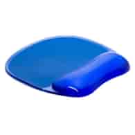Podkładka pod mysz Q-CONNECT, żelowa, z podparciem dla nadgarstka, niebieska