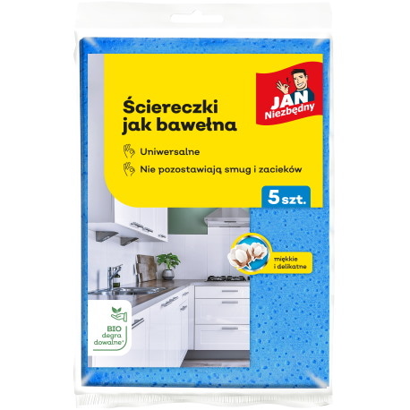 Jan Niezbędny Ściereczki jak bawełna 5 szt