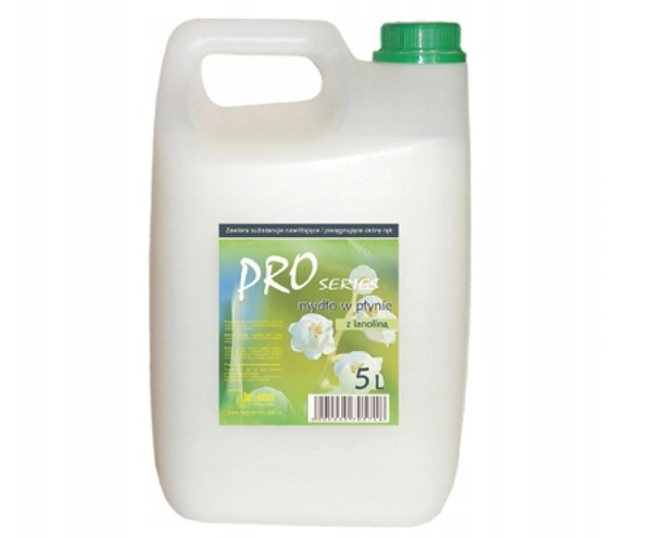 Mydło w płynie 5l Pro Series z lanoliną białe