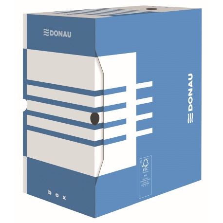 Pudło archiwizacyjne DONAU, karton, A4/155mm, niebieskie
