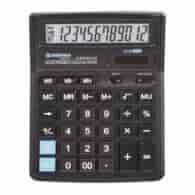 Kalkulator biurowy DONAU TECH, 12-cyfr. wyświetlacz, wym. 190x143x40 mm, czarny