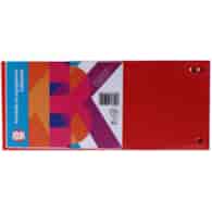 Przekładka papierowa 1/3 A4, 100szt. czerwona, gramatura 190 g/m2, KBK