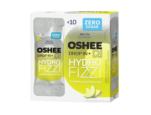 OSHEE Drop in HydroFizzi ZERO melon 10 saszetek