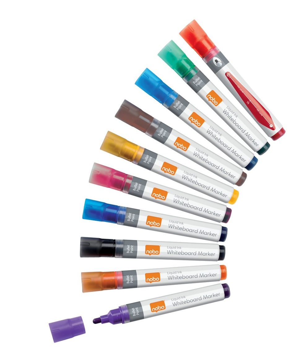 Markery Liquid Ink, różne kolory, 10 szt./opak.
