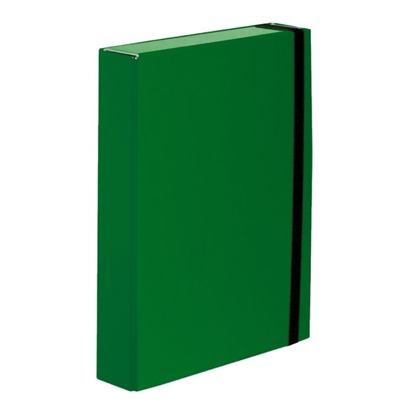 Teczka z gumką BOX CARIBIC zielona 5cm 341/06 VAUPE