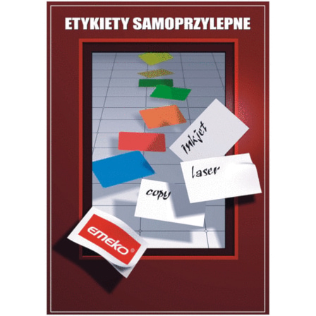 Etykiety samop A4 64,6X33,8 100ar Emeko 3658 F Zie